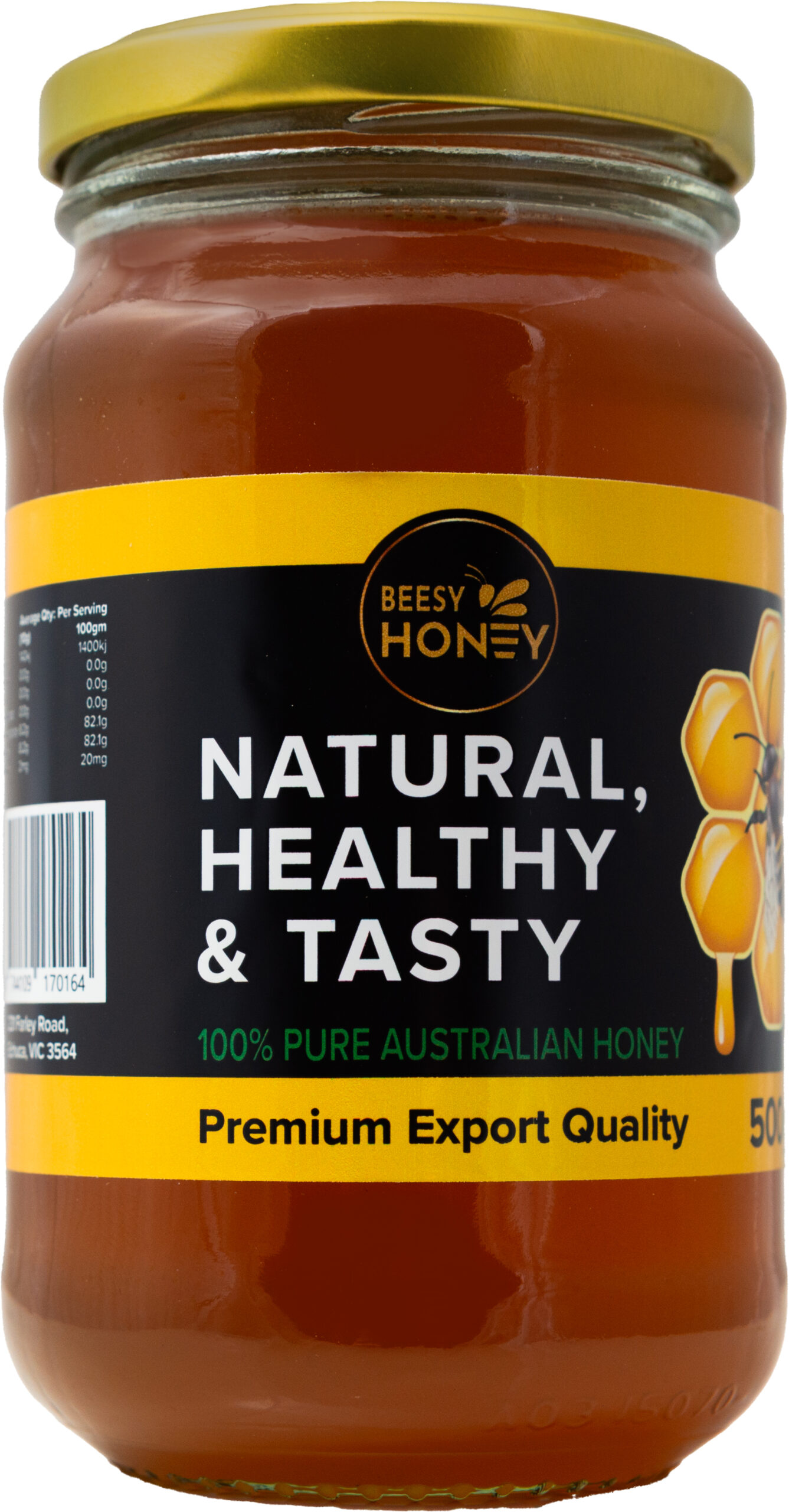 500g Raw Honey Jar